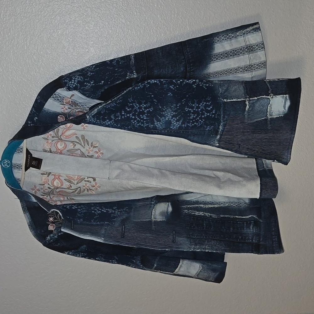 Multiples petite south beach jacket sz PXL - Picture 8 of 8